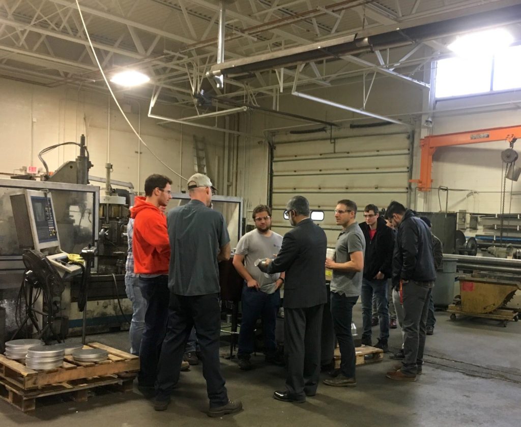 University of Akron Mechanical Engineering Students Visit